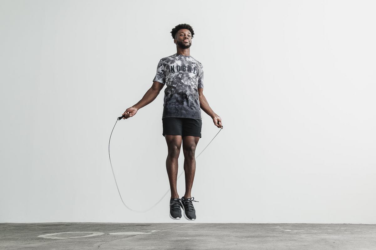 T-Shirt Nobull Dip-Dye Homme Blanche Noir | NJ3916872