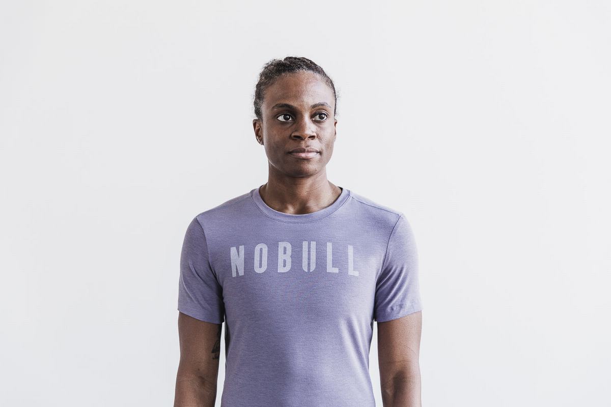 T-Shirt Nobull Femme Lavande | JG0723951