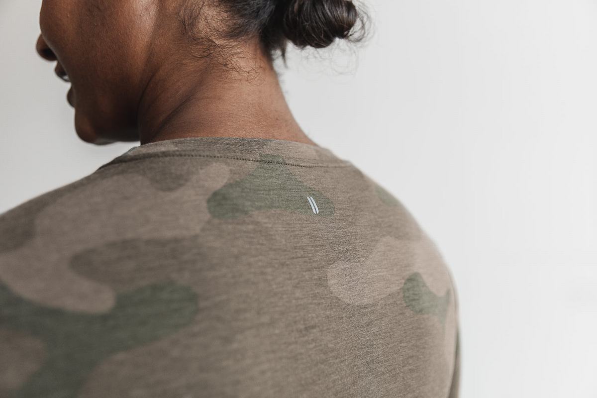 T-Shirt Nobull Femme Vert Camouflage | YN0174983