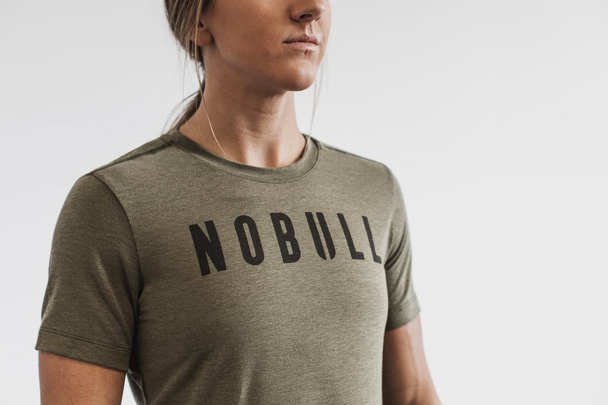 T-Shirt Nobull Femme Vert | RZ9846327