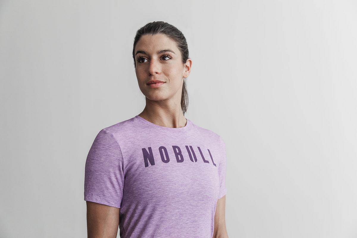 T-Shirt Nobull Femme Violette | WX8567491
