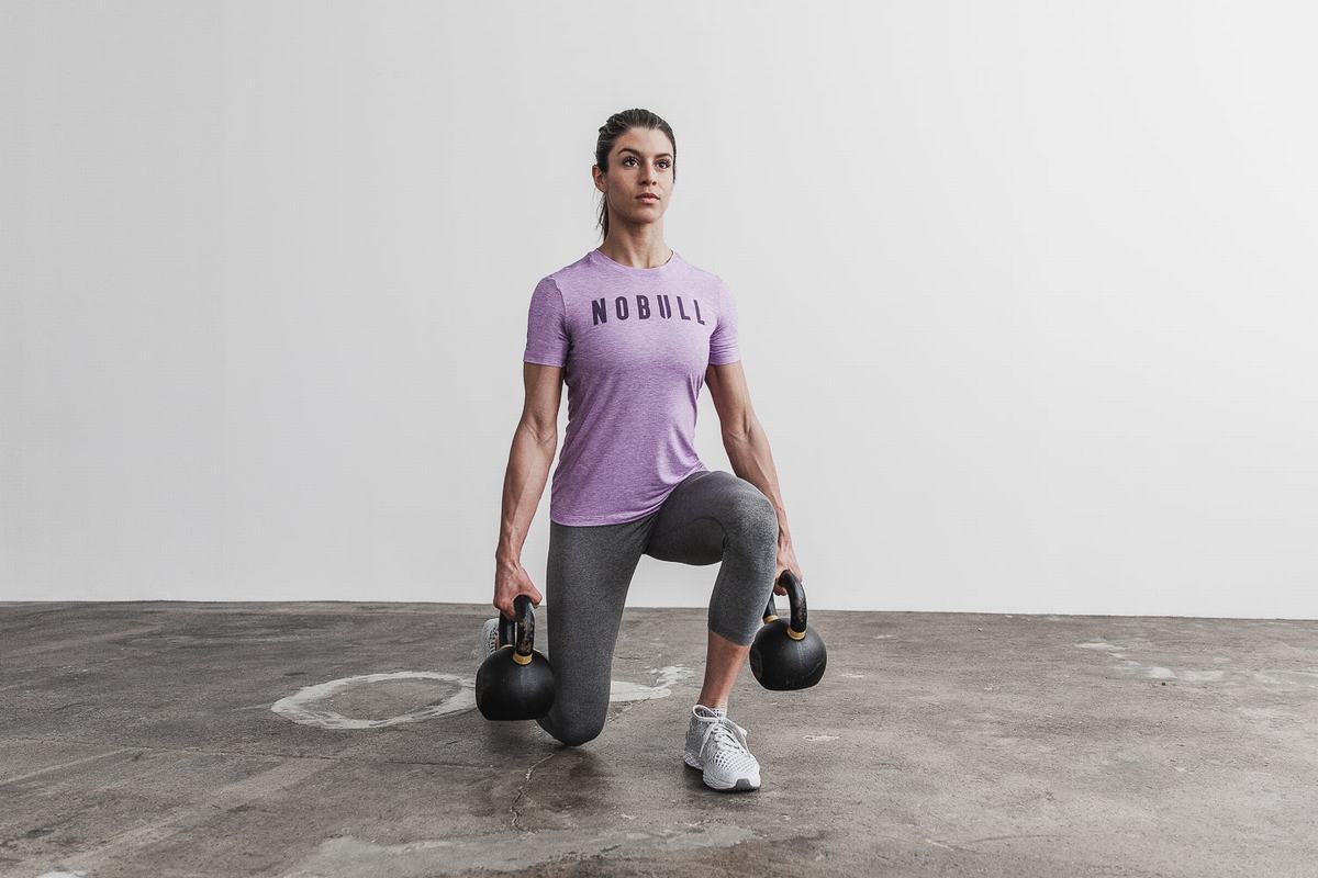 T-Shirt Nobull Femme Violette | WX8567491