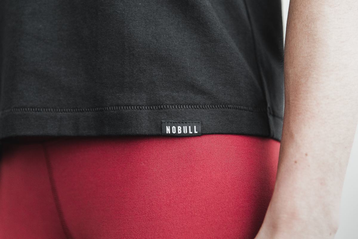 T-Shirt Nobull Heavyweight Pocket Boxy Femme Noir | LW5420137