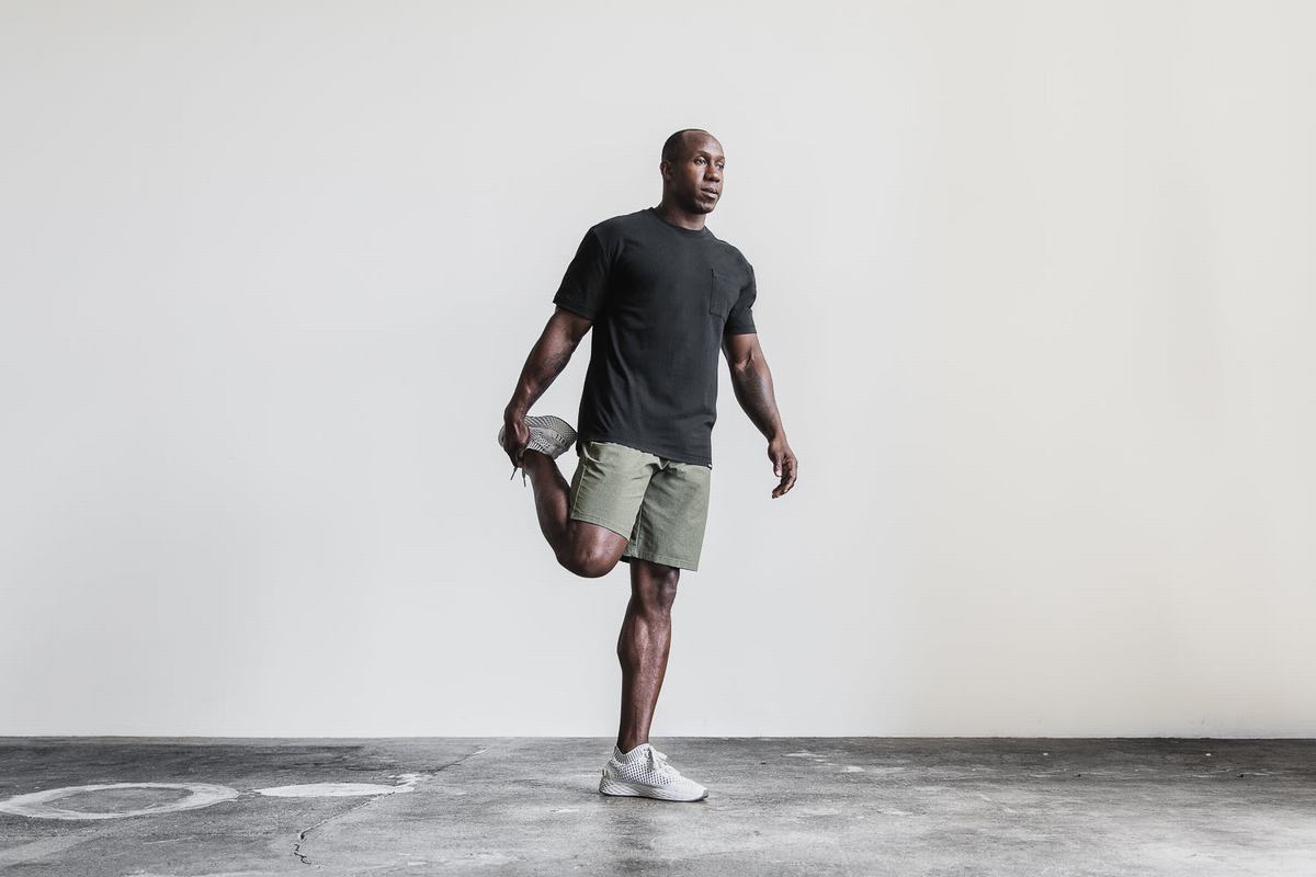 T-Shirt Nobull Heavyweight Pocket Homme Noir | QP9680417