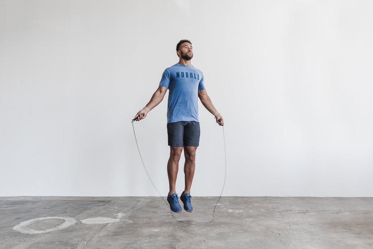 T-Shirt Nobull Homme Bleu | BD4706895