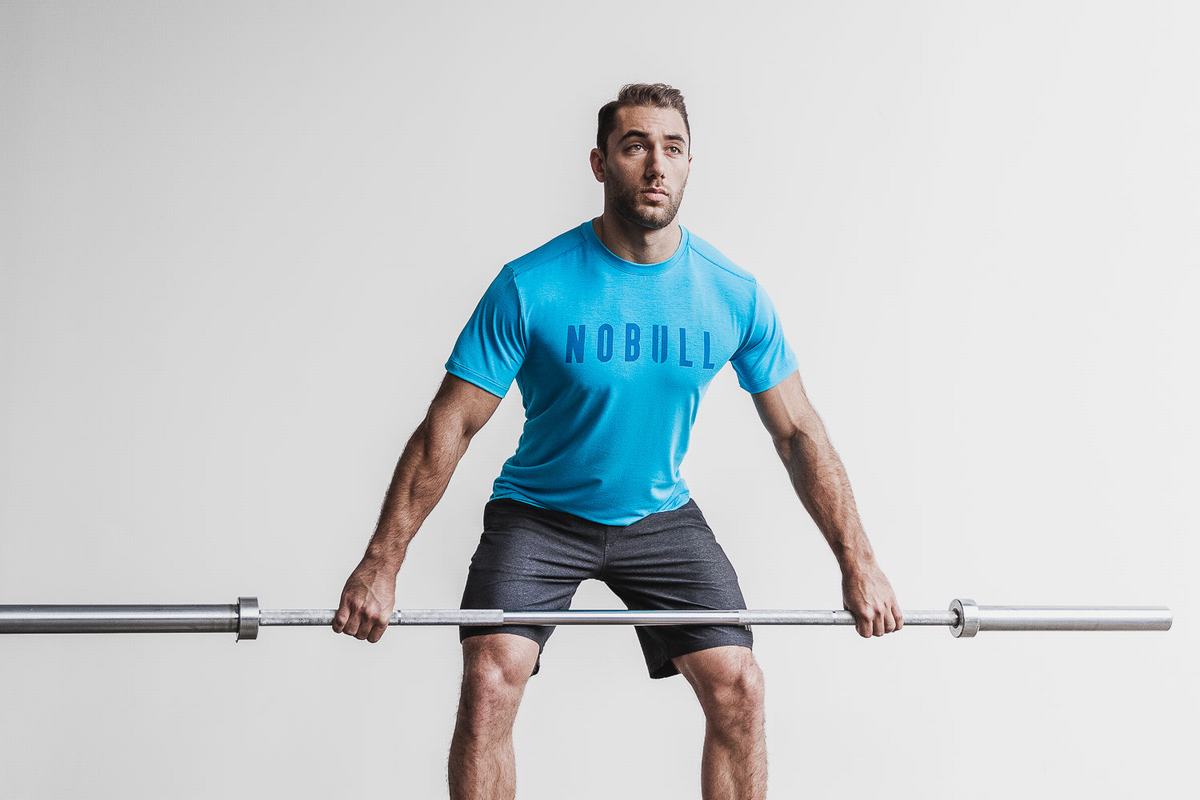 T-Shirt Nobull Homme Bleu | QP5104279