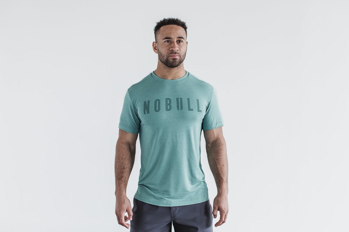 T-Shirt Nobull Homme Bleu | TX7482350