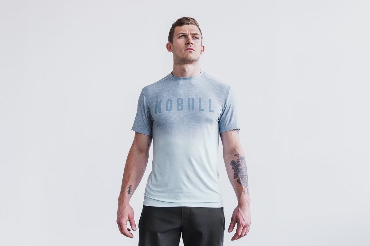 T-Shirt Nobull Homme Bleu | UA1792508