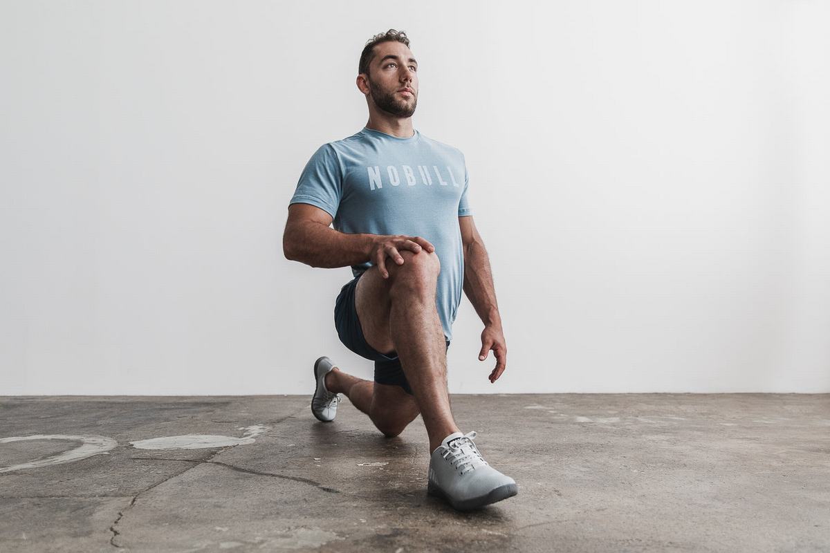 T-Shirt Nobull Homme Bleu | YH2517360
