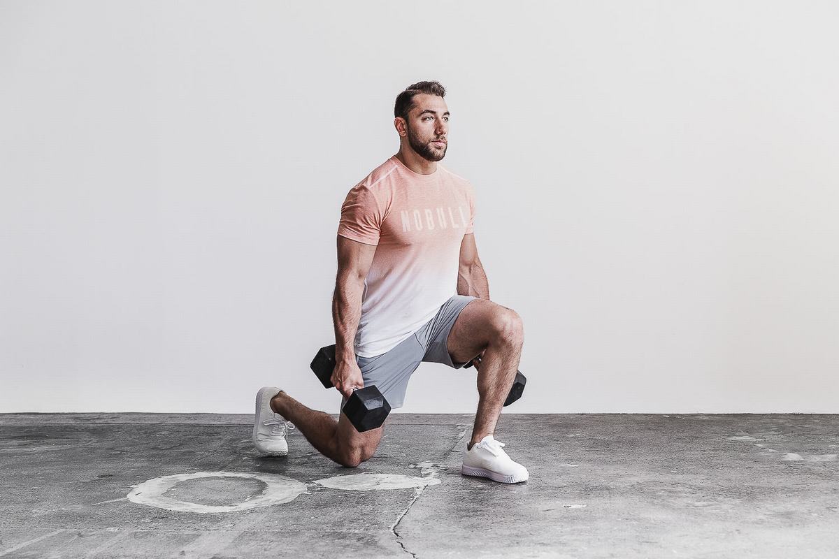 T-Shirt Nobull Homme Corail | XO2793685
