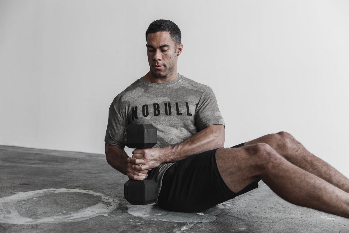 T-Shirt Nobull Homme Grise Camouflage | XG5017634