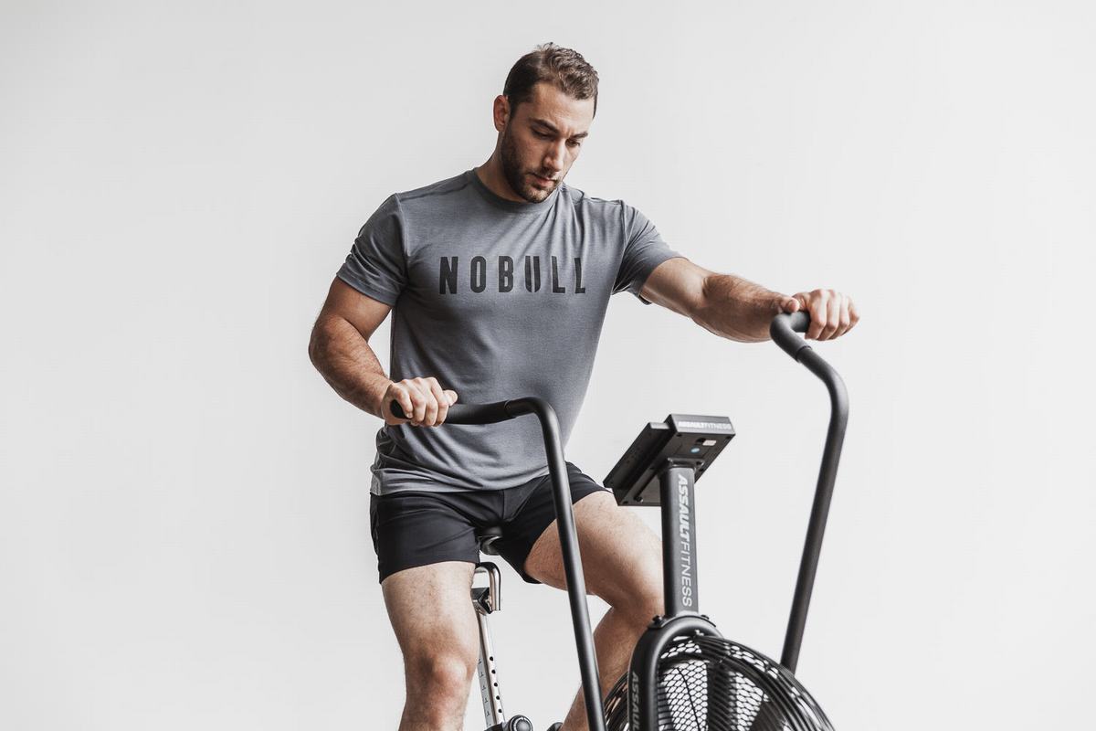 T-Shirt Nobull Homme Grise Foncé | ET7236150