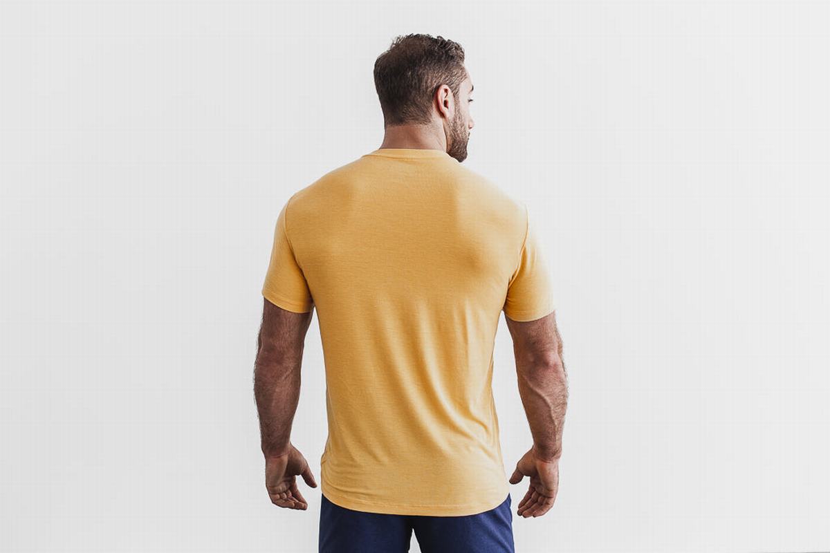 T-Shirt Nobull Homme Jaune | EA2197864