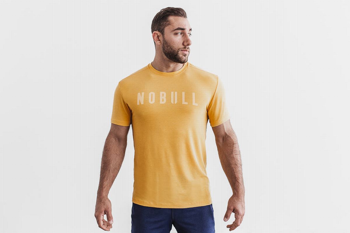 T-Shirt Nobull Homme Jaune | EA2197864