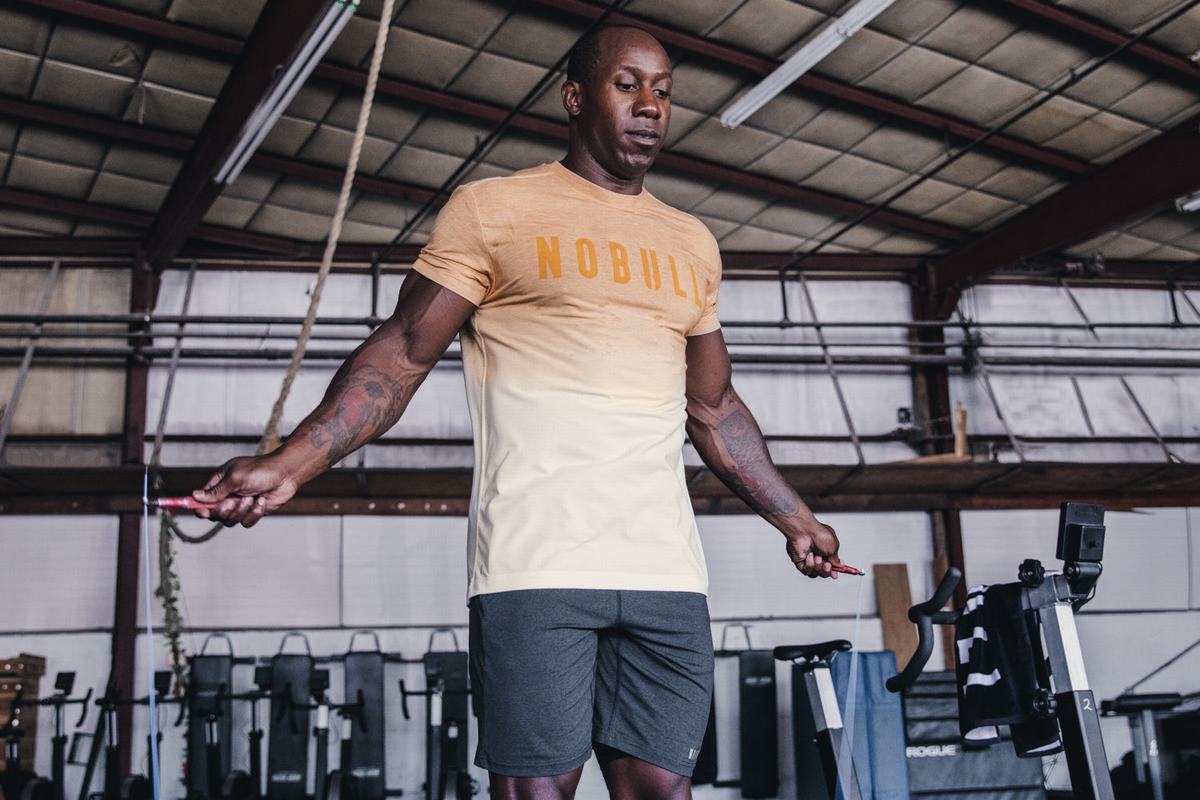 T-Shirt Nobull Homme Jaune | EP5907481