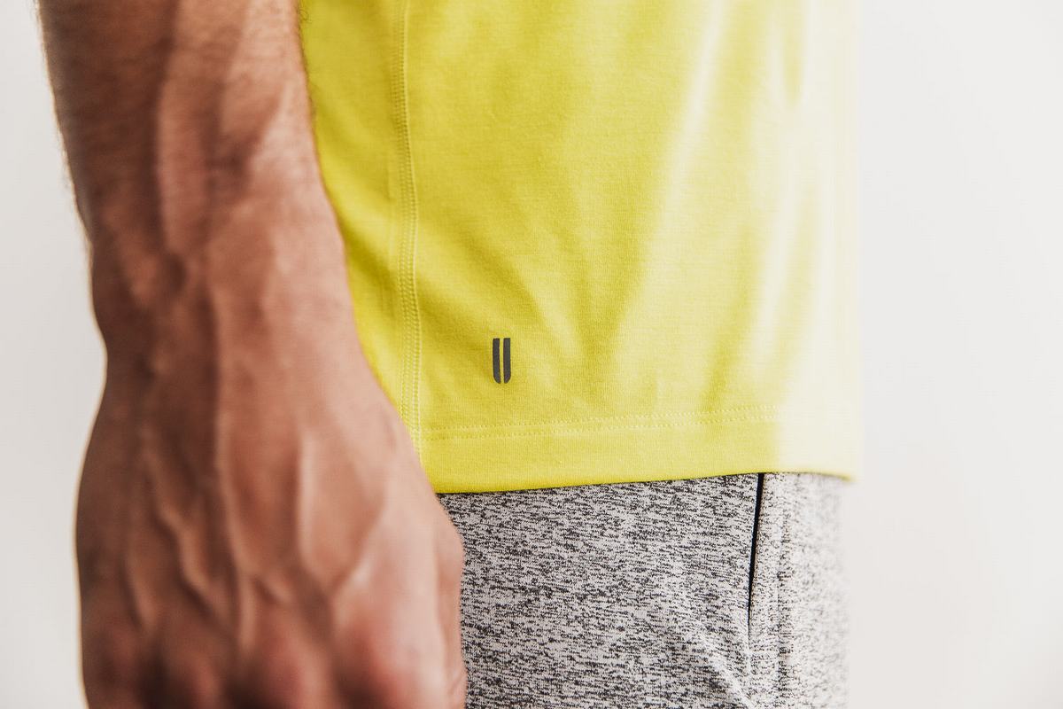 T-Shirt Nobull Homme Jaune | PY6259748