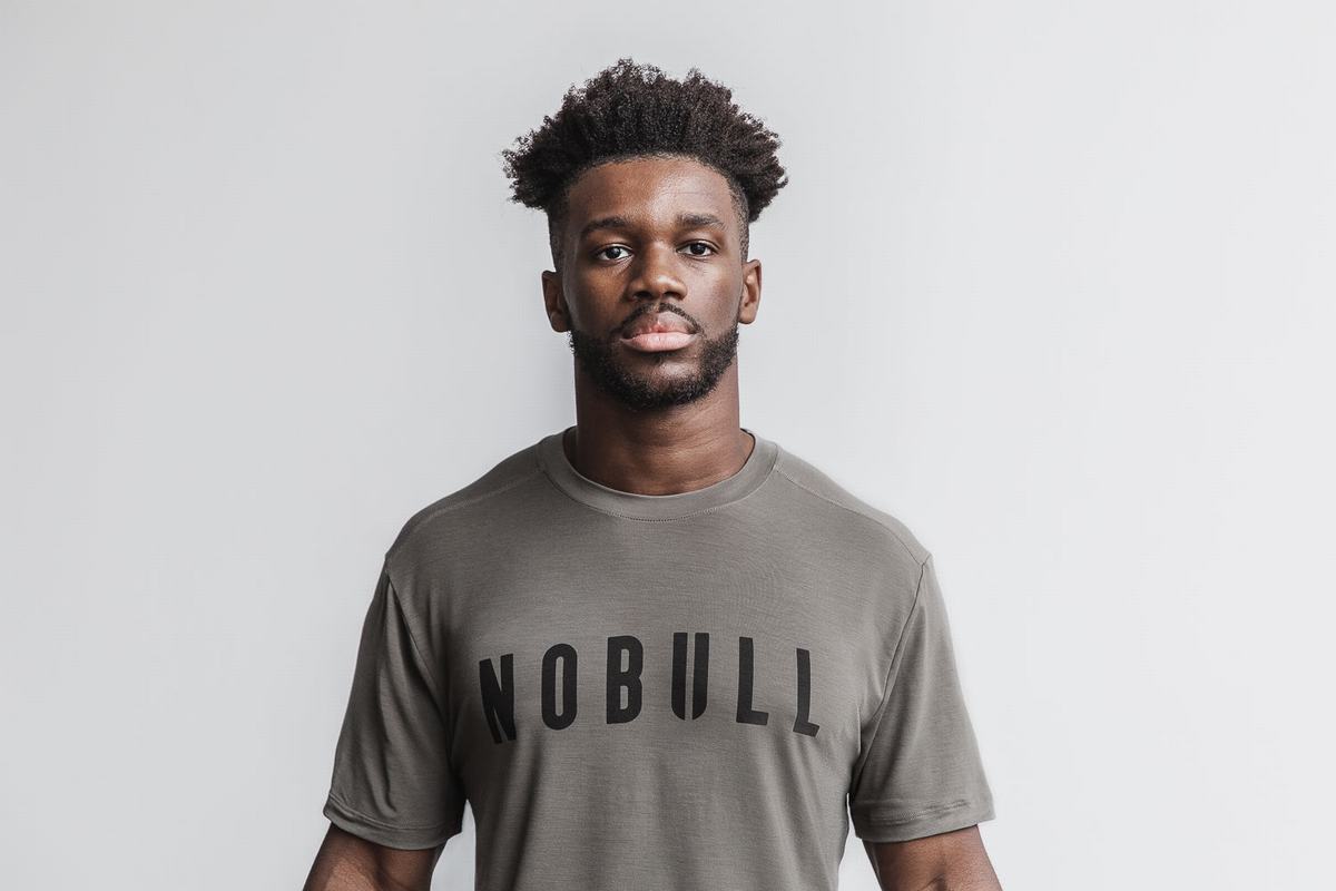 T-Shirt Nobull Homme Marron | TC4352097