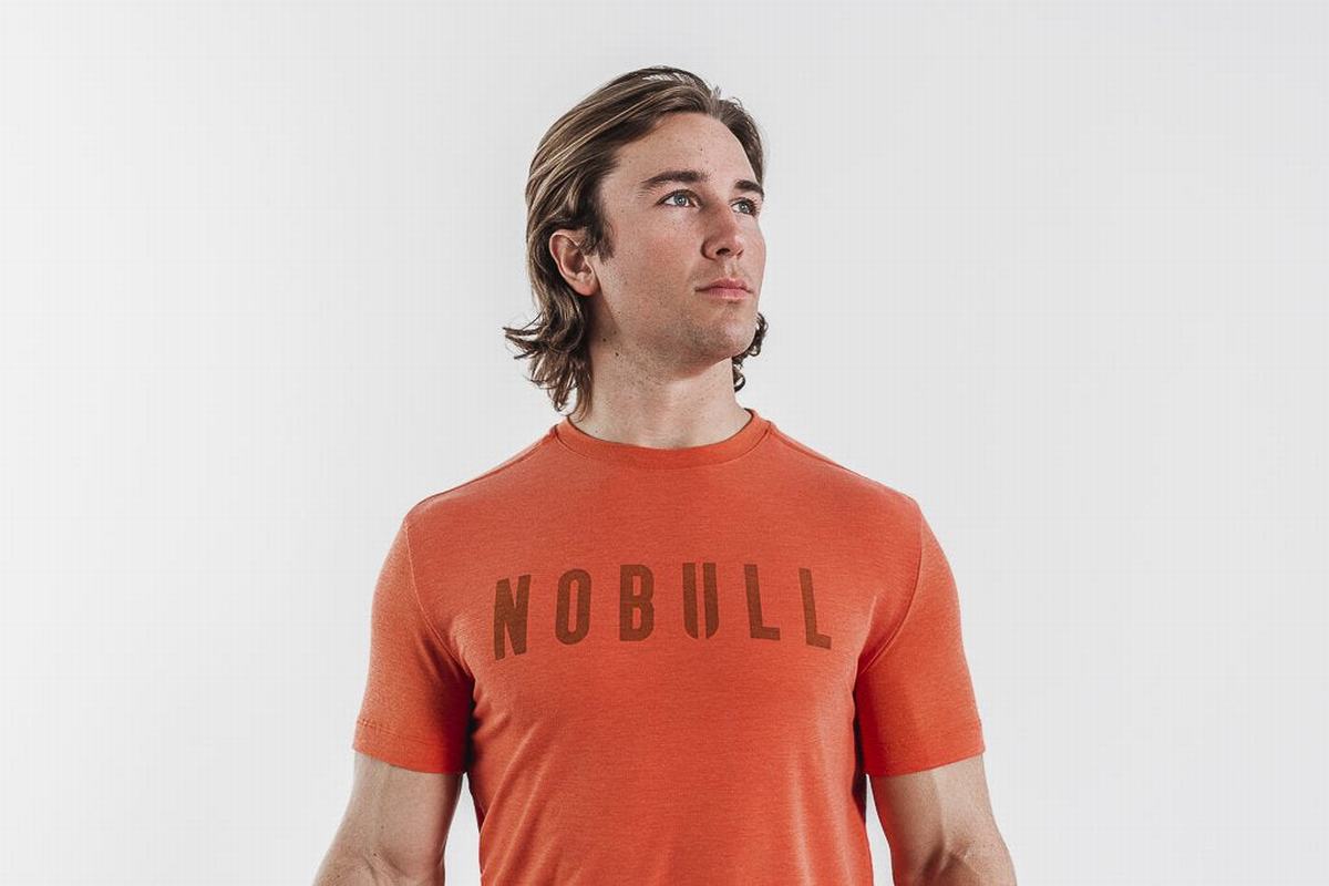 T-Shirt Nobull Homme Orange | EP5429816