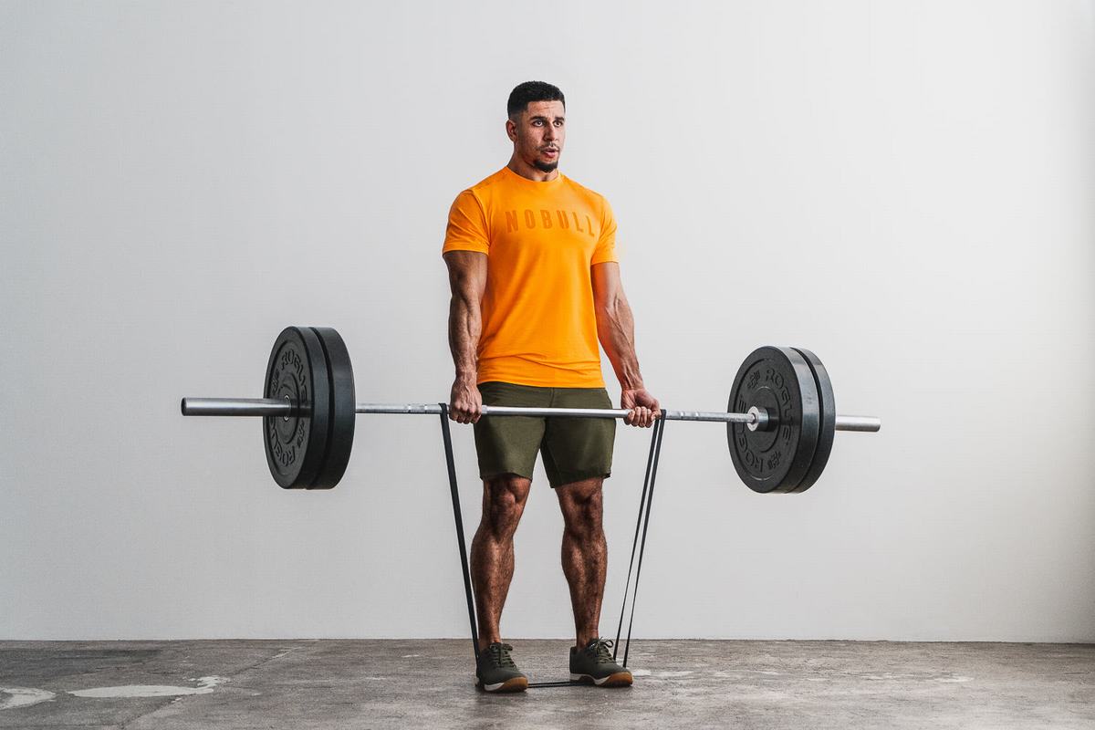T-Shirt Nobull Homme Orange | FR3812479