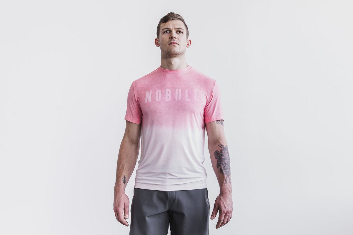 T-Shirt Nobull Homme Rose | NY1532609