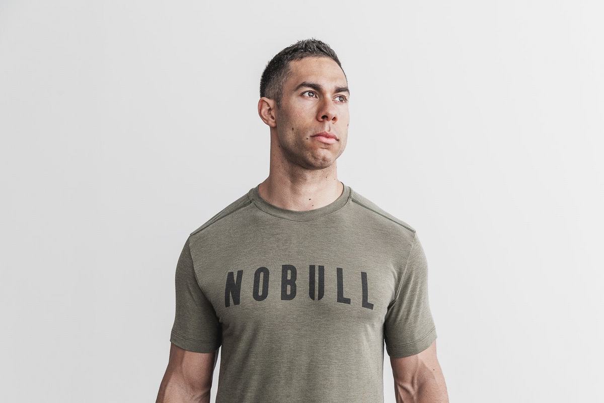 T-Shirt Nobull Homme Vert | JM3781254