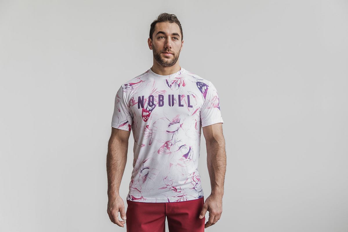 T-Shirt Nobull Homme Violette | HX5940218