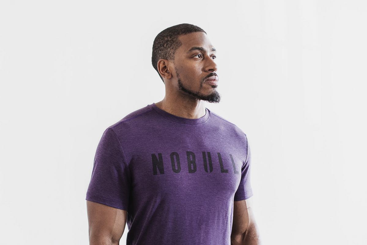 T-Shirt Nobull Homme Violette | KJ8194065