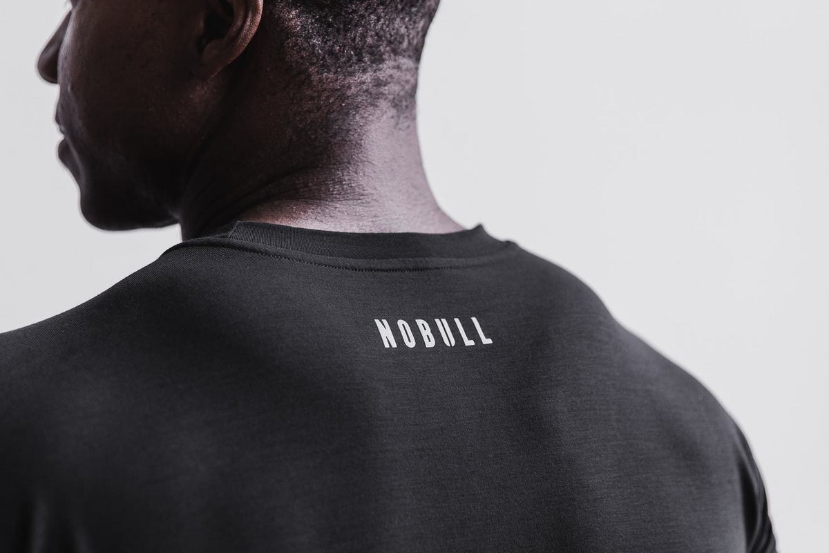 T-Shirt Nobull Horns Homme Noir Blanche | IZ9207854