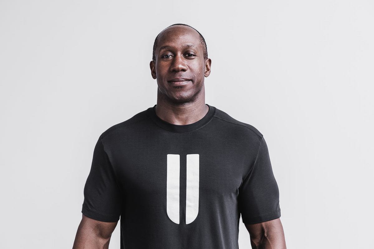 T-Shirt Nobull Horns Homme Noir Blanche | IZ9207854