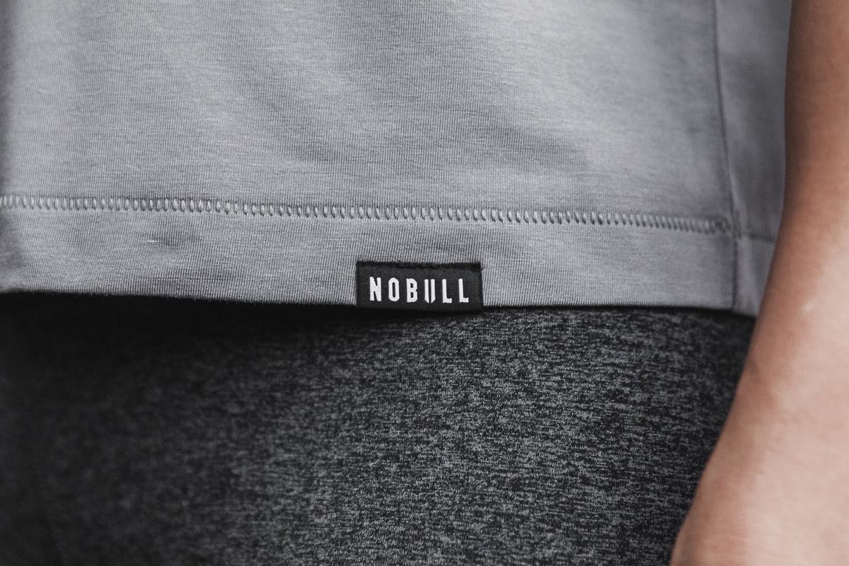 T-Shirt Nobull Lightweight Boxy Femme Grise Foncé | AN3810962