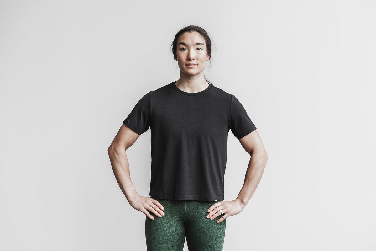 T-Shirt Nobull Lightweight Boxy Femme Noir | EV4172693