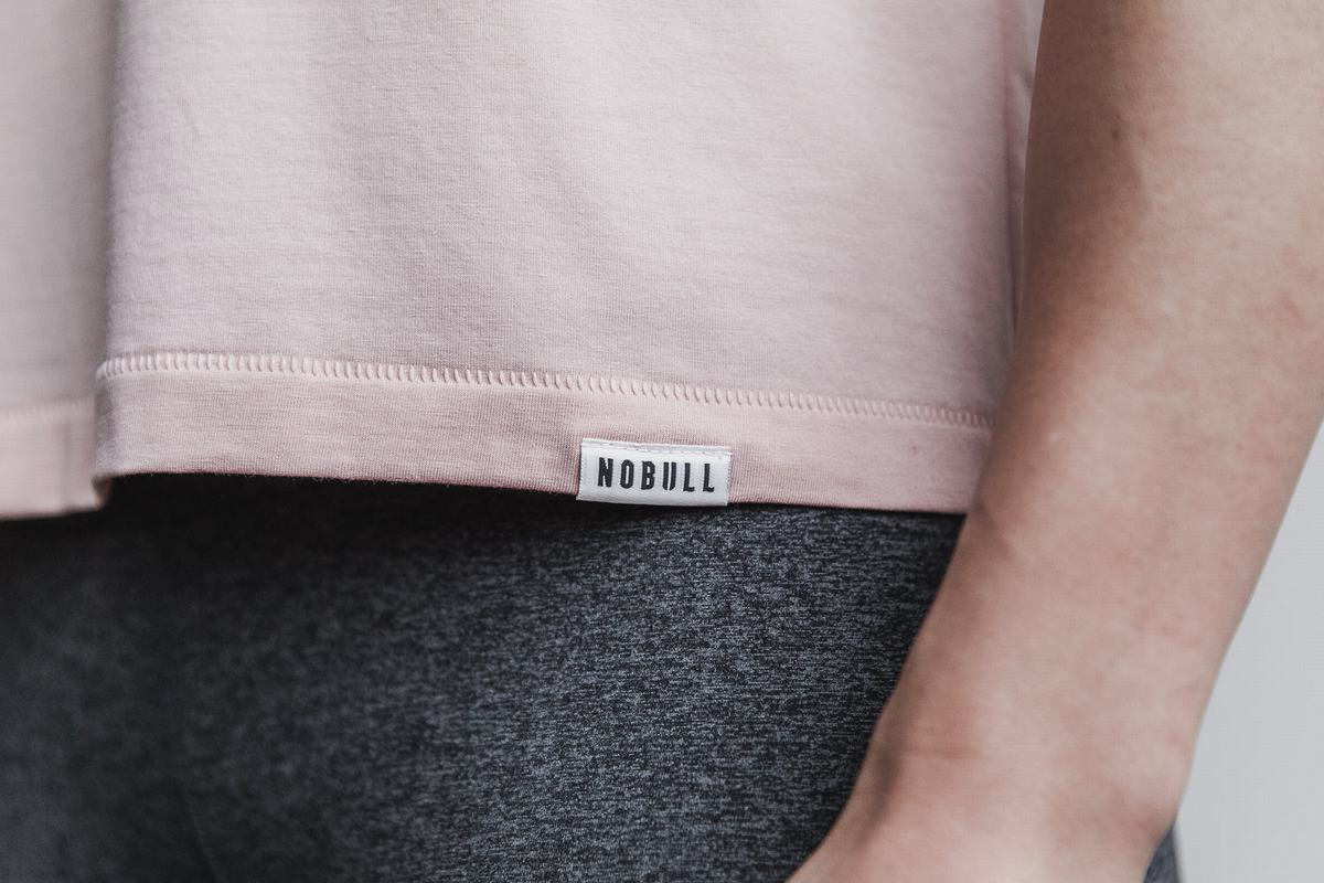 T-Shirt Nobull Lightweight Boxy Femme Rose | RC9286145