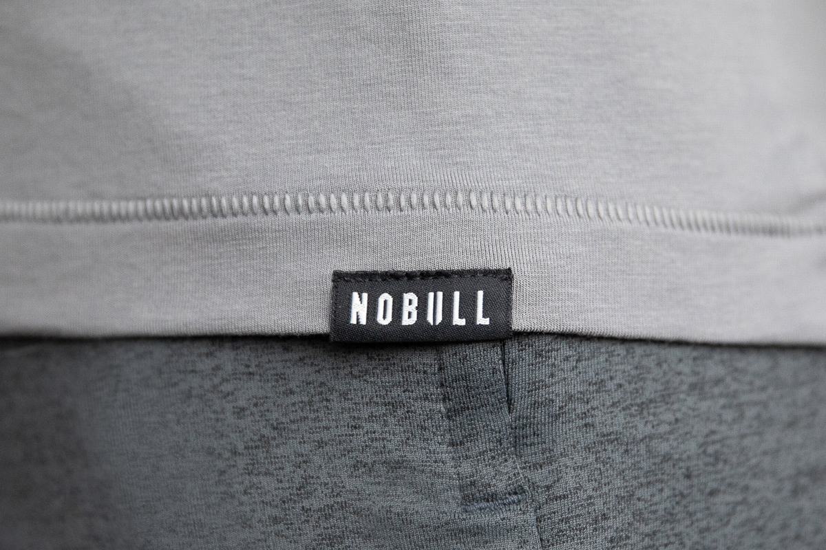 T-Shirt Nobull Lightweight Henley Homme Grise Foncé | DB6521437