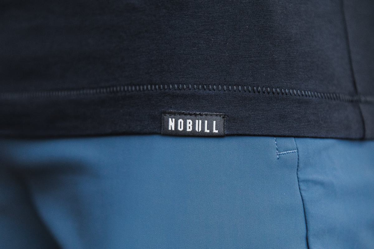 T-Shirt Nobull Lightweight Henley Homme Bleu Marine | GM8630915