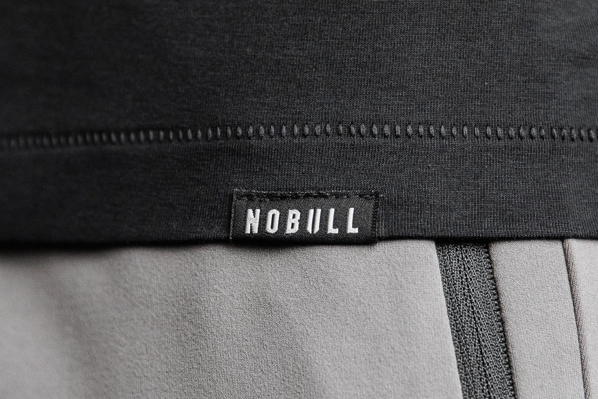 T-Shirt Nobull Lightweight Henley Homme Noir | RX7168093