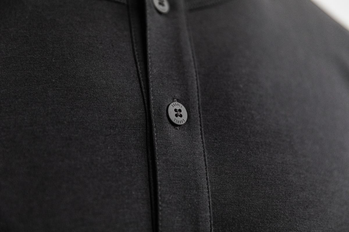 T-Shirt Nobull Lightweight Henley Homme Noir | RX7168093