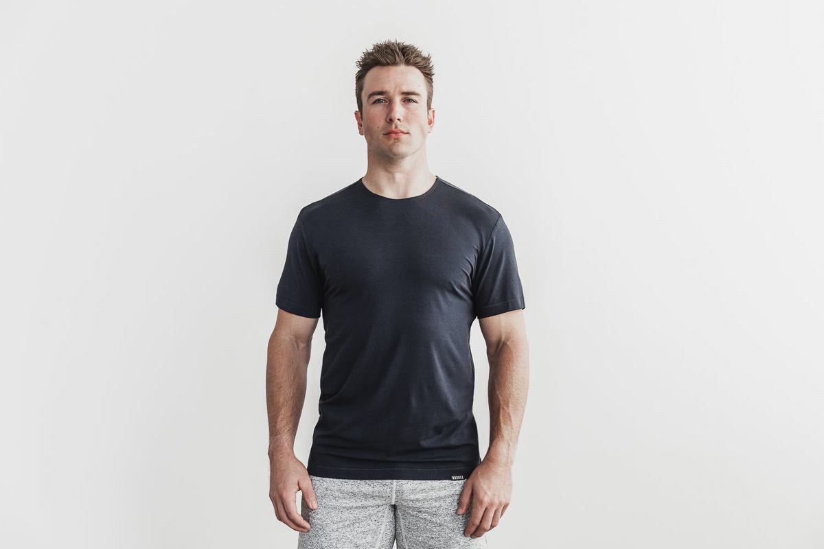 T-Shirt Nobull Lightweight Homme Bleu Marine | AX7105682