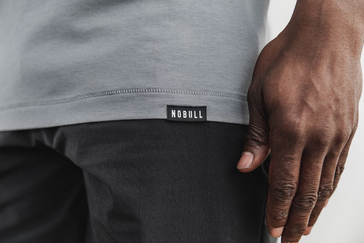 T-Shirt Nobull Lightweight Homme Grise Foncé | QJ1370485