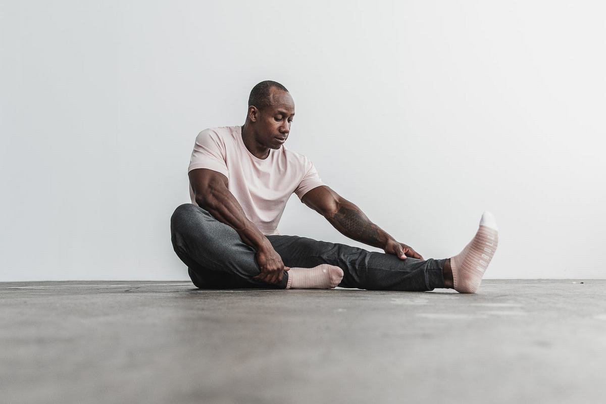 T-Shirt Nobull Lightweight Homme Rose | RD1274563