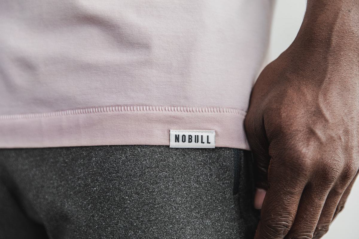 T-Shirt Nobull Lightweight Homme Rose | RD1274563
