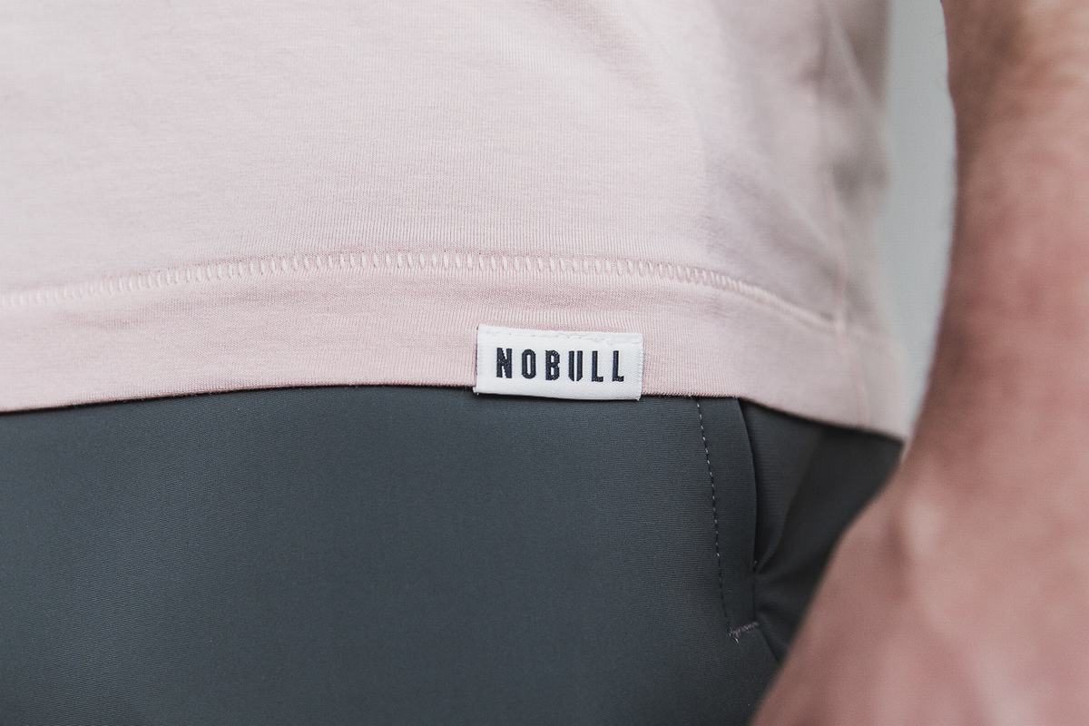 T-Shirt Nobull Lightweight Sans Manches Homme Rose | YQ8410635