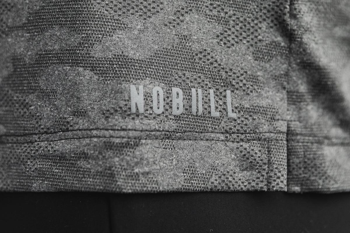 T-Shirt Nobull Lightweight Textured Polo Femme Noir Camouflage | DK7386541