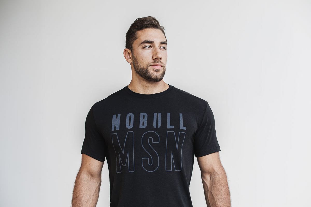 T-Shirt Nobull (Madison) Homme Noir | YK7380296