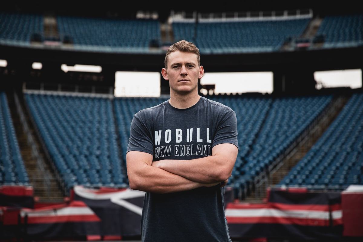 T-Shirt Nobull New England Homme Bleu Marine | QN8926401