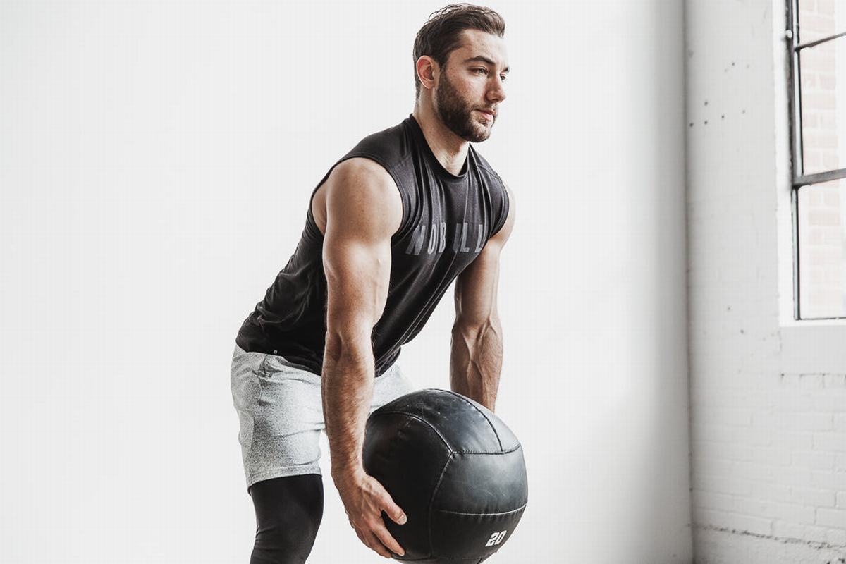 T-Shirt Nobull Sans Manches Homme Noir | AR6053728