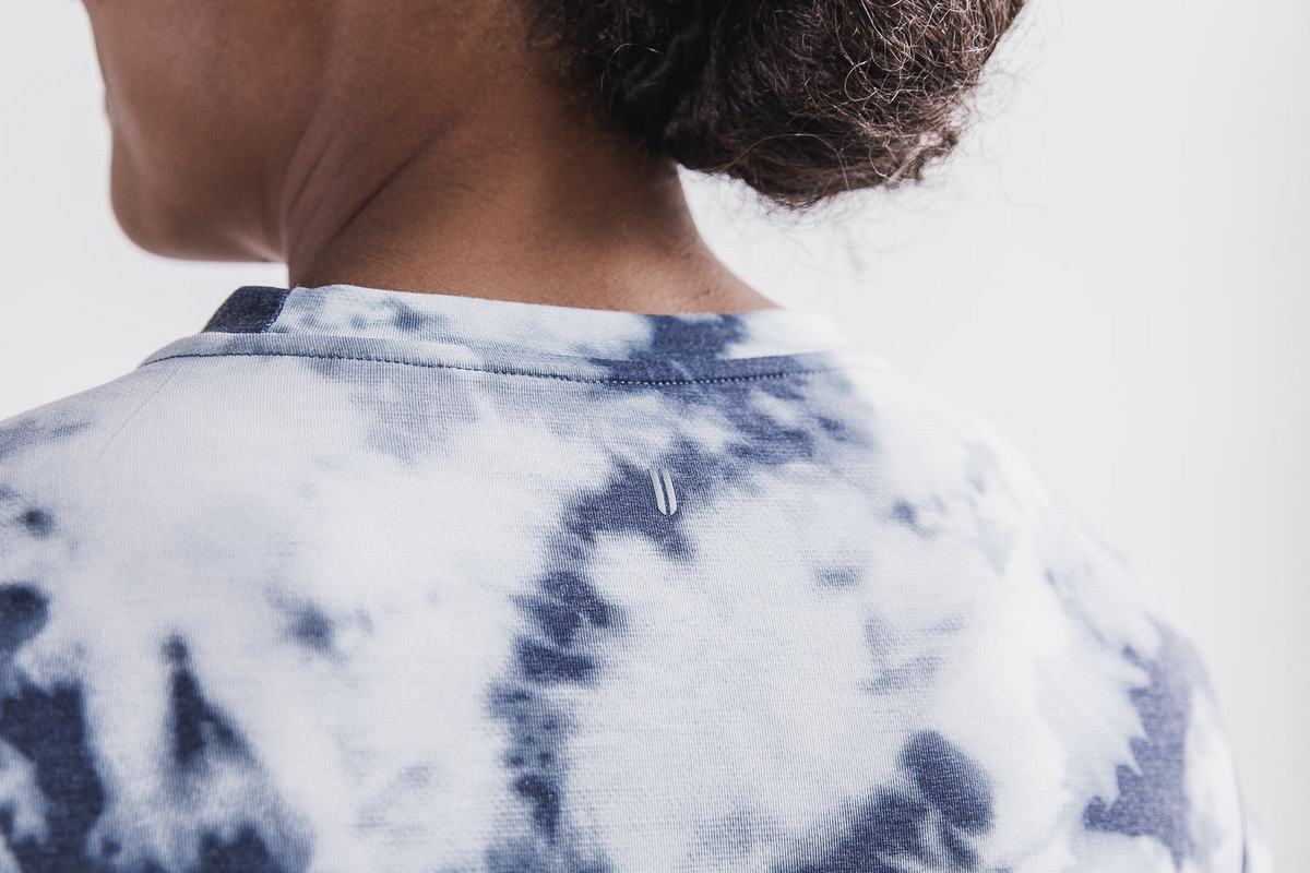 T-Shirt Nobull Tie-Dye Femme Bleu Bleu | YB4687035