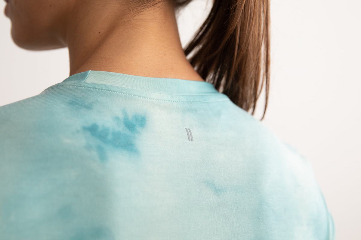 T-Shirt Nobull Tie-Dye Femme Turquoise Clair | MF6134078