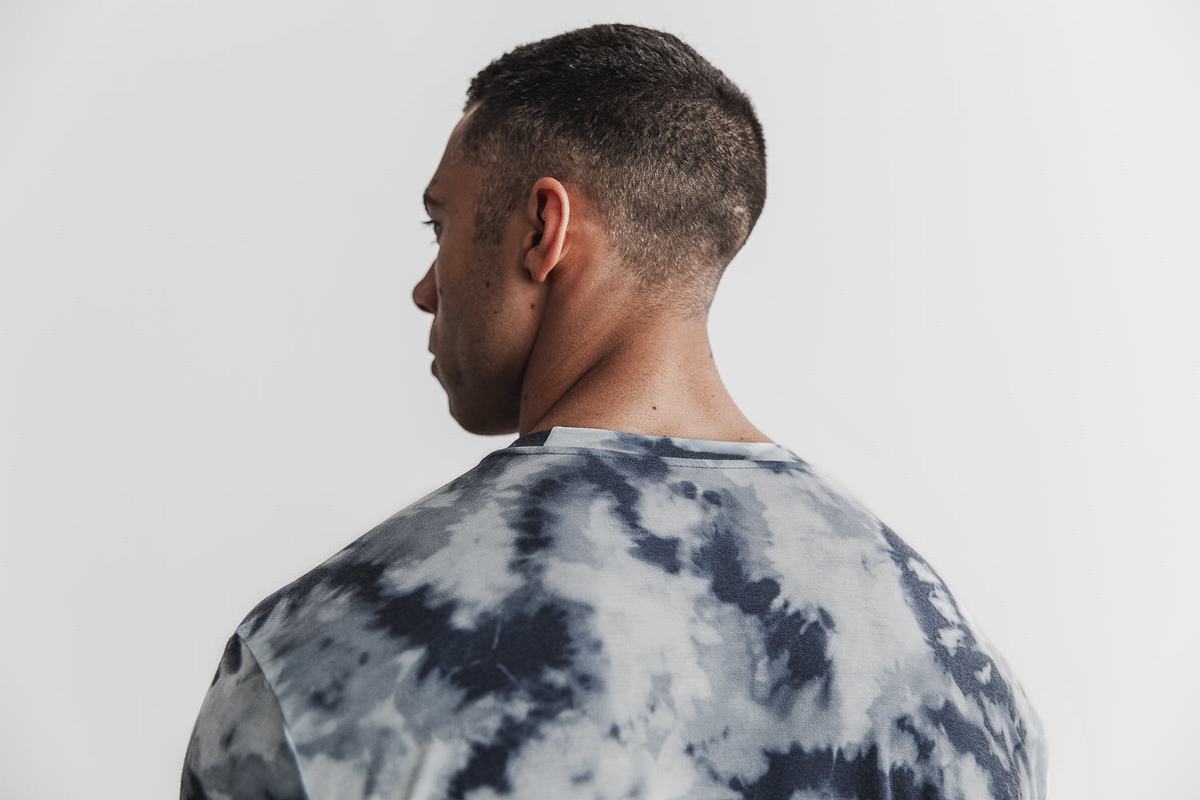 T-Shirt Nobull Tie-Dye Homme Bleu Bleu | JY1970432
