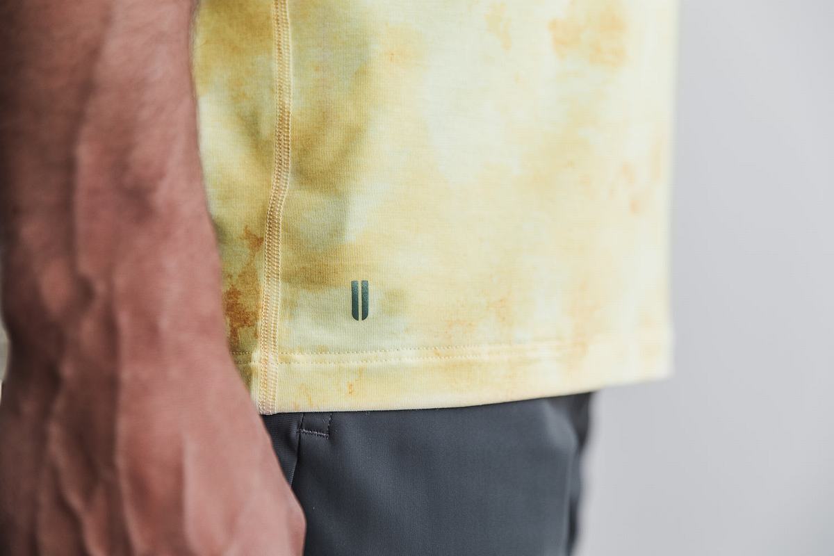 T-Shirt Nobull Tie-Dye Homme Jaune | TB3058719