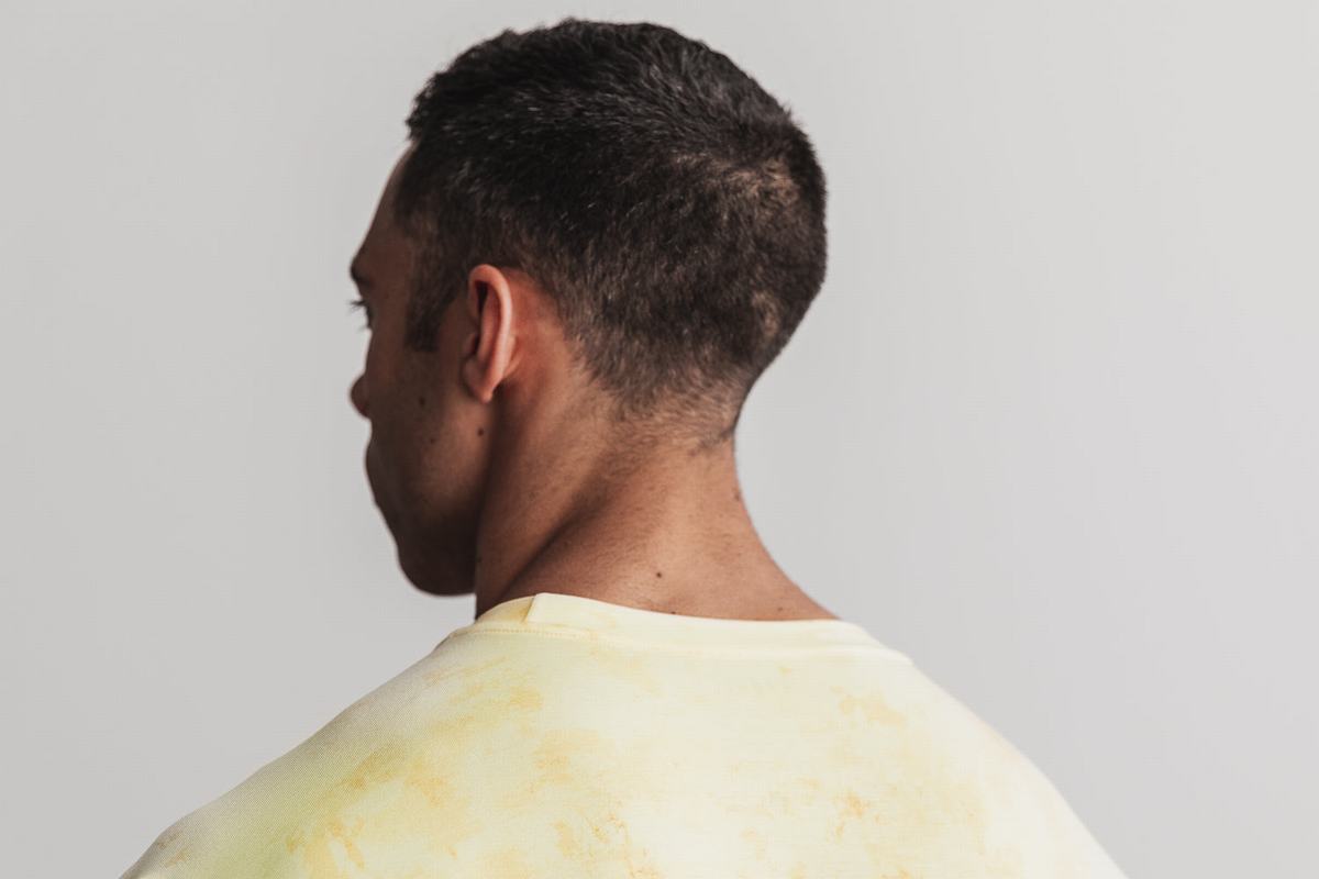 T-Shirt Nobull Tie-Dye Homme Jaune | TB3058719
